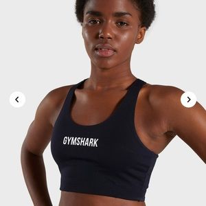 Gymshark Ark Black Sports Bra Crop Top NWOT